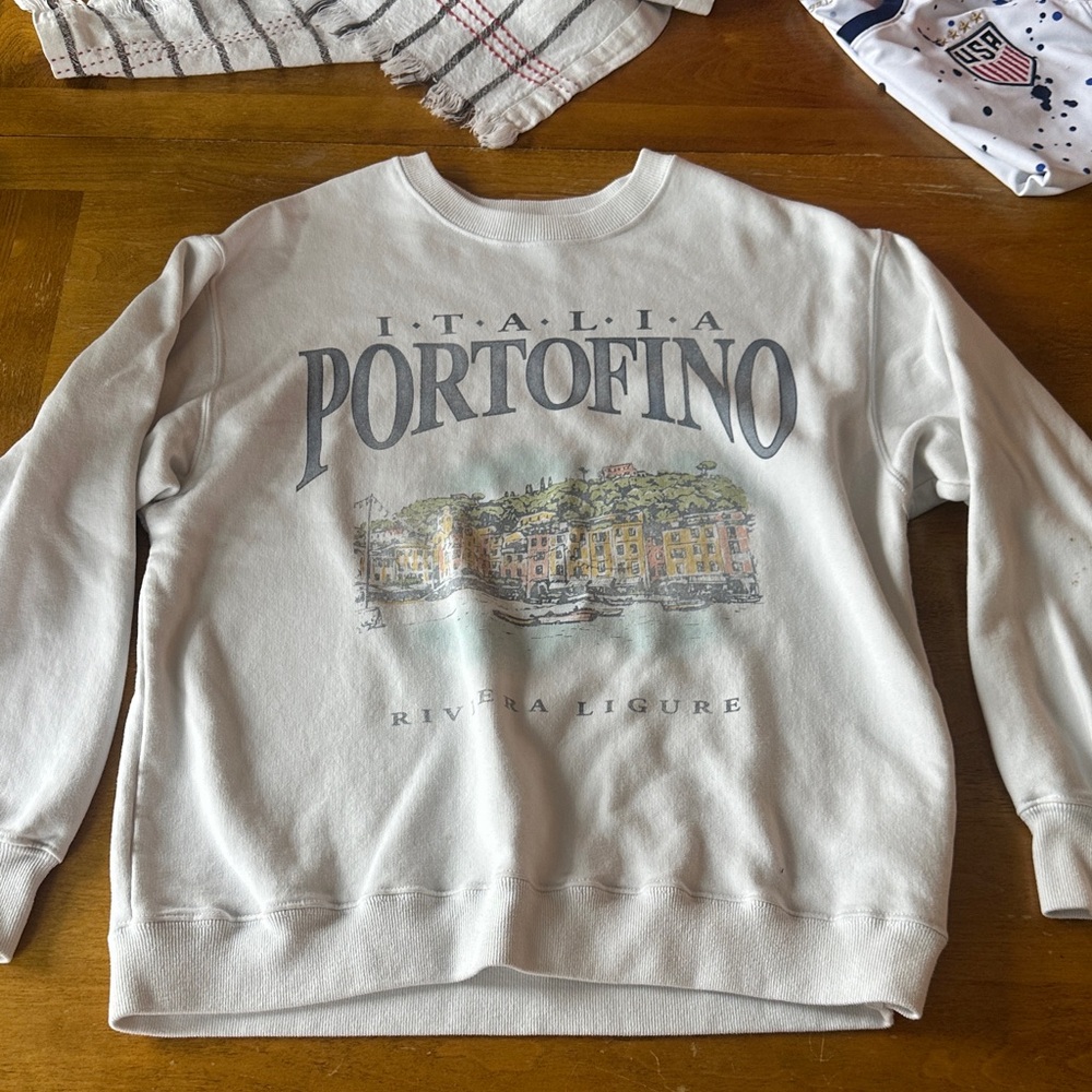 Graphic Crewneck Sweatshirt - White